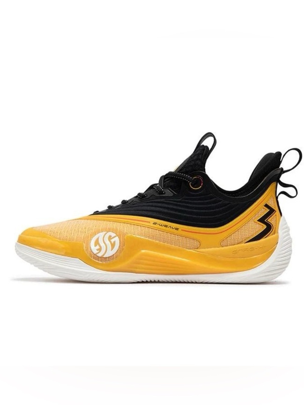 361 Degrees Zen 5 Basketball Shoes Men Yellow Black Z-Weave Sneakers Low Top